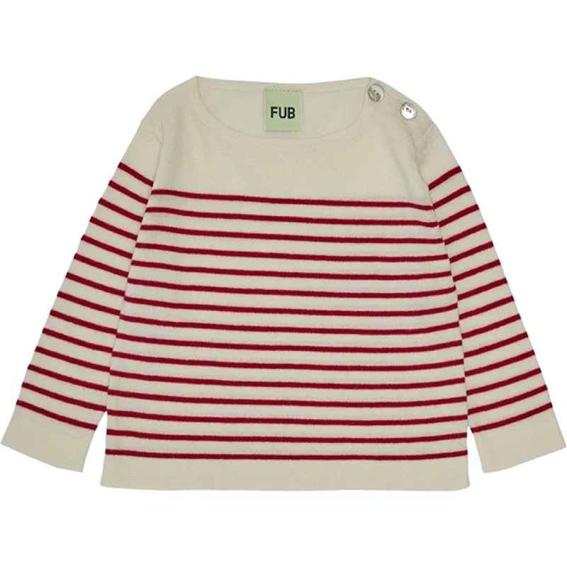 FUB Baby Blouse Ecru/Bright RedRunning Shirts