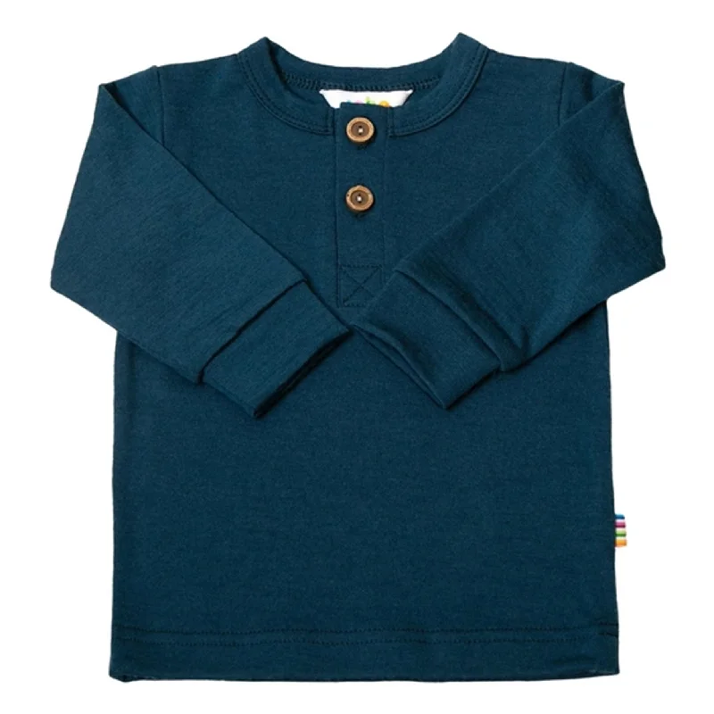 Joha Wool Dark Blue BlouseTravel Shirts