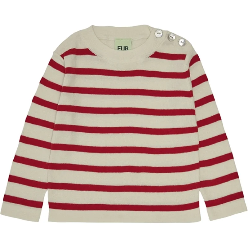 FUB Baby Blouse Ecru/Bright RedVelvet Shirts