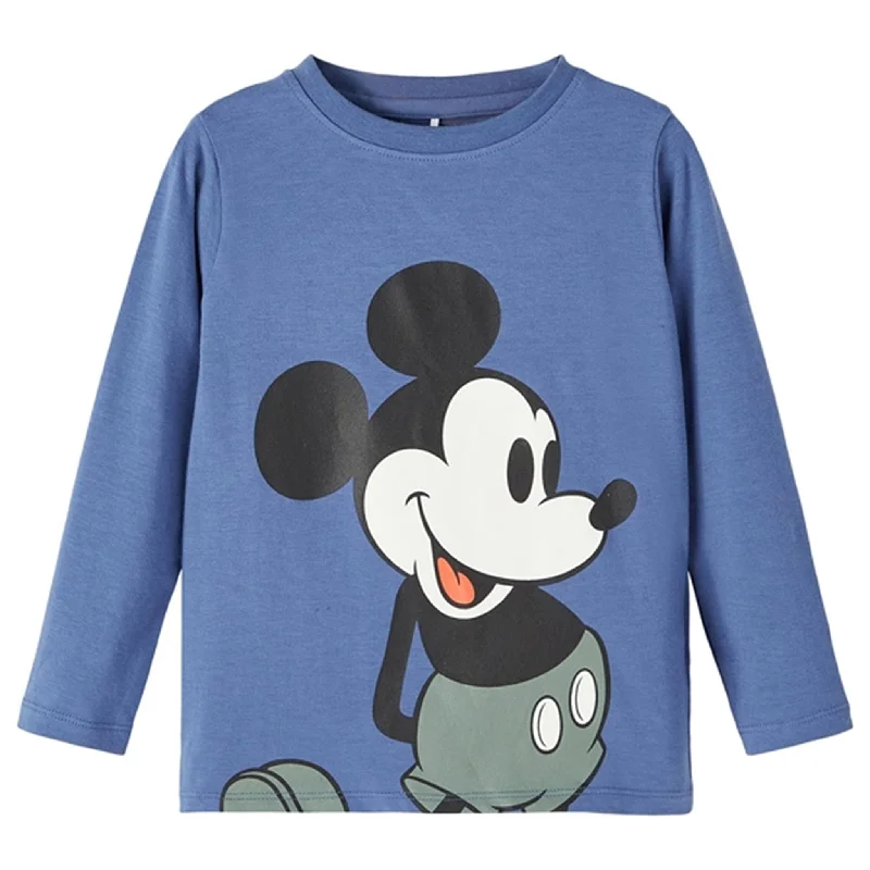 Name it Bijou Blue Dux Mickey BlouseTasseled Shirts