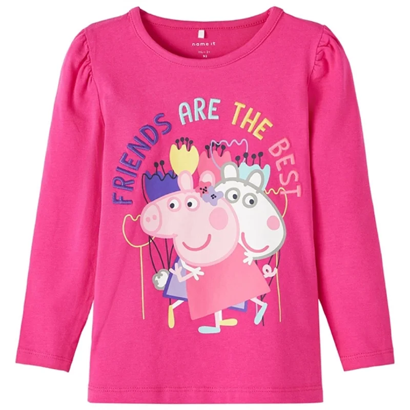 Name it Pink Yarrow Furri Peppa Pig BlouseWrap Shirts