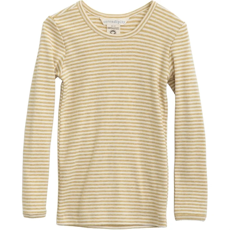 Serendipity Chamomile/Offwhite Slim Blouse StripeDesigner Shirts