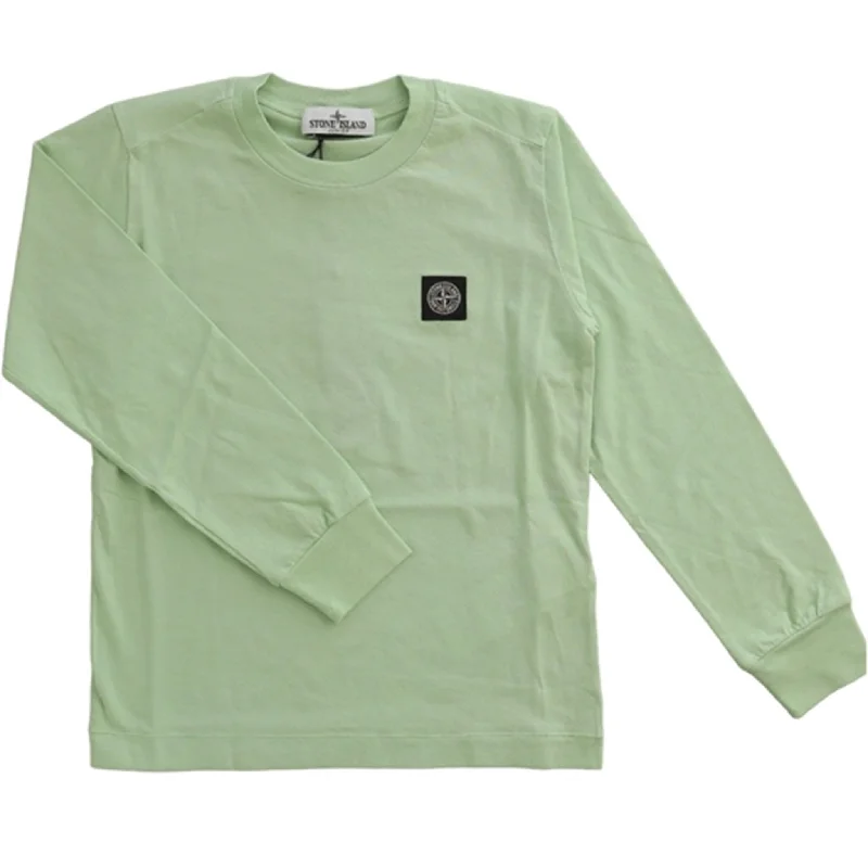 Stone Island Junior Blouse Light GreenCotton Shirts