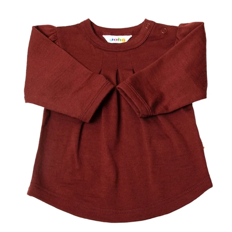 Joha Wool Bordeaux BlouseWork Shirts