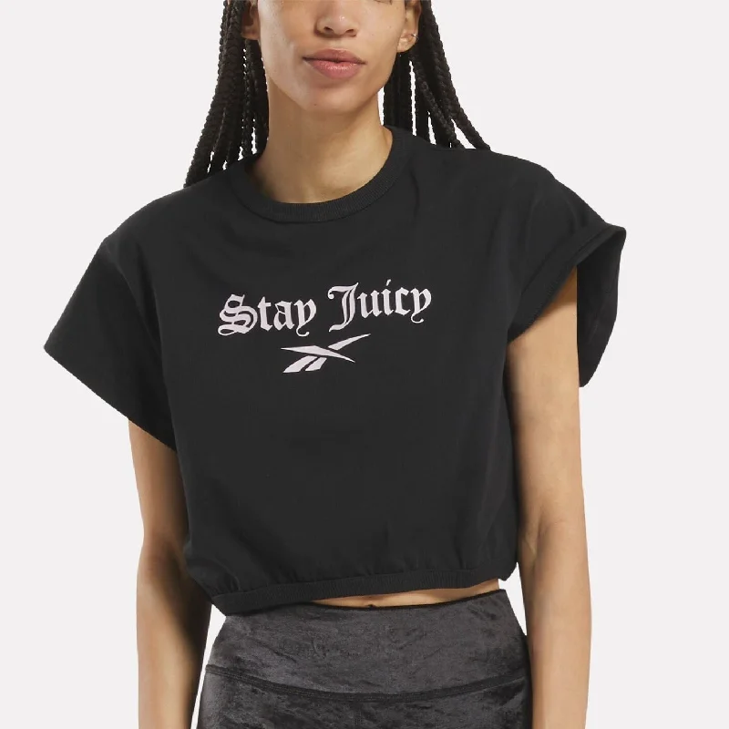 Reebok X Juicy Couture Graphic T-Shirt BlackWork T-Shirts