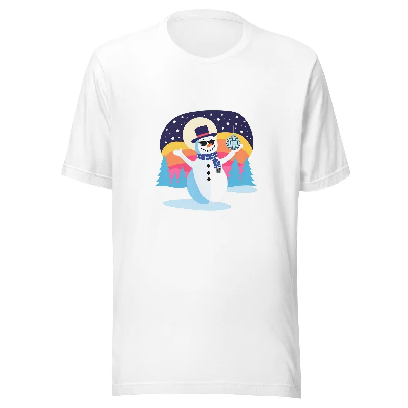 Disco Frosty Christmas Graphic Women Staple Eco T-ShirtThermal T-Shirts