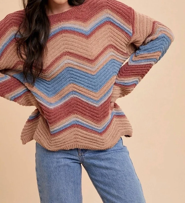 Embellished Knit TopsRose Chenille Sweater In Multi-Color