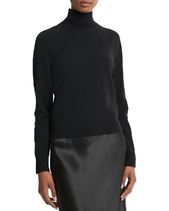 Cable Knit TopsVince Raglan Turtleneck Wool & Cashmere-Blend Sweater