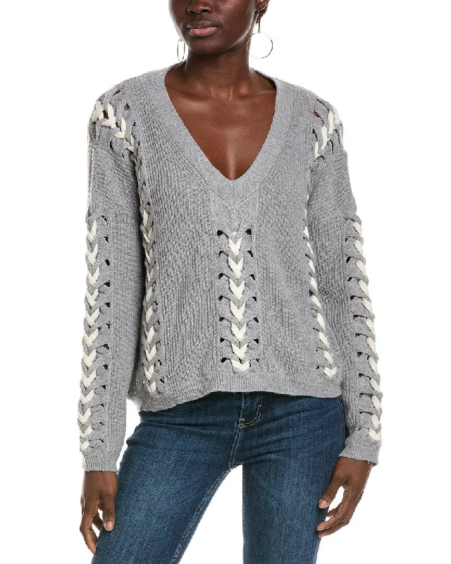 Beaded Knit TopsRamy Brook Esme Wool-Blend Sweater