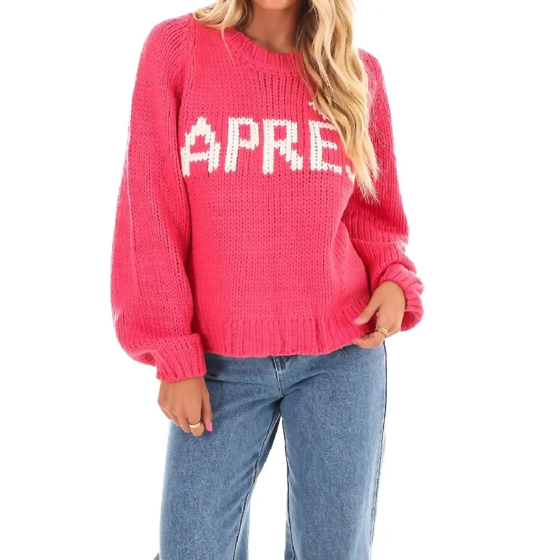 Velvet Knit TopsAprès Sweater In Pink