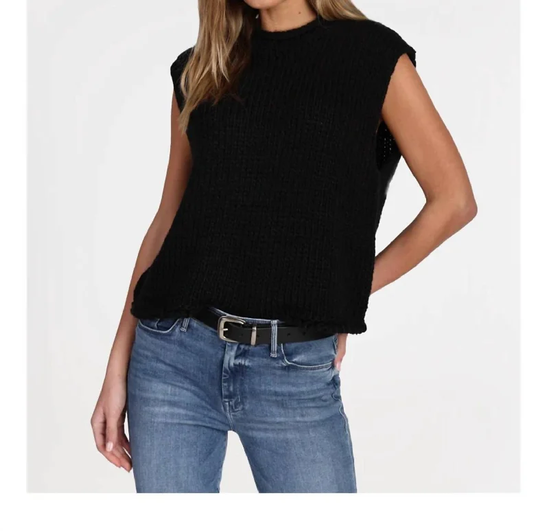 Formal Knit TopsHudson Sweater In Black