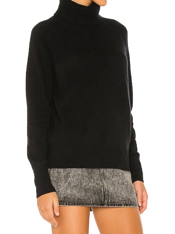 Embellished Knit TopsEssential Cashmere Turtleneck In Black