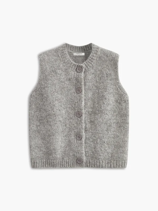 Wool-Blend Soft Sweater Vest