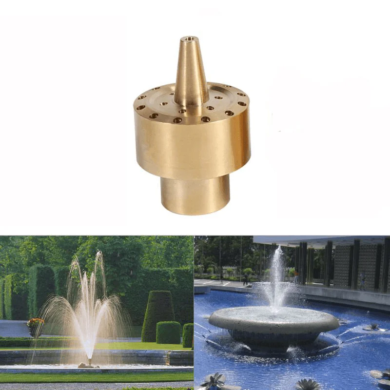 1/2" Garden Courtyard Pond Fountain Brass Water Nozzle Sprinkler Column Style Spray Head