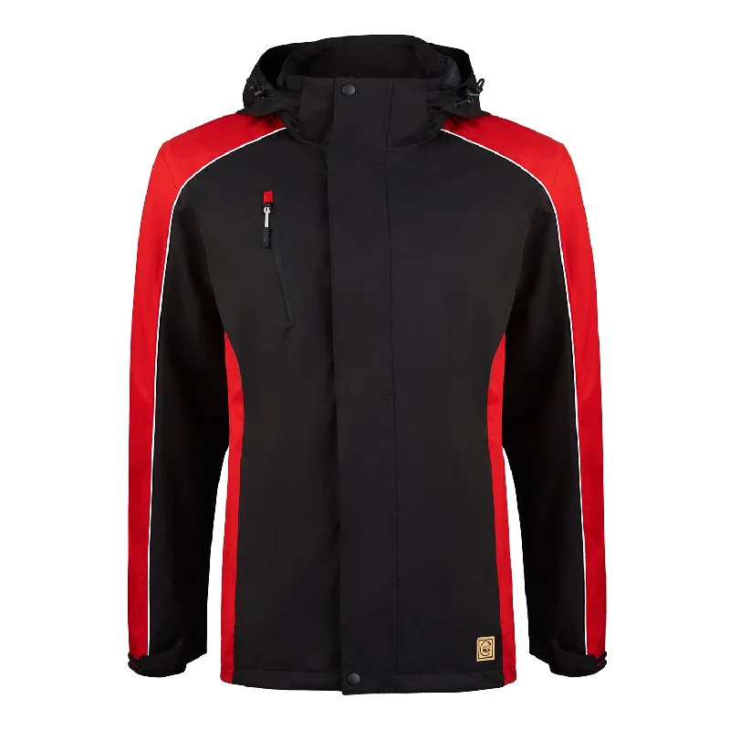 Avocet EarthPro® Jacket | Black - RedWindbreakers