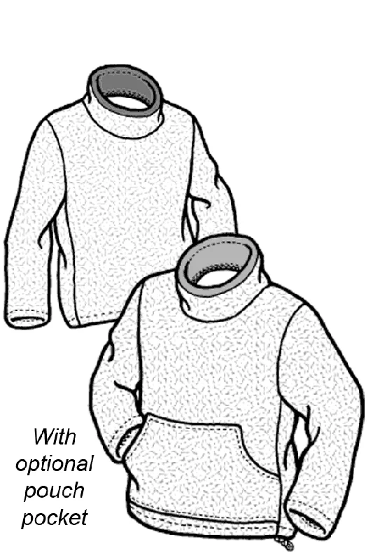 Adult’s Mock Turtle Polar Sweater Pattern - 520 - The Green Pepper PatternsStreetwear Jackets