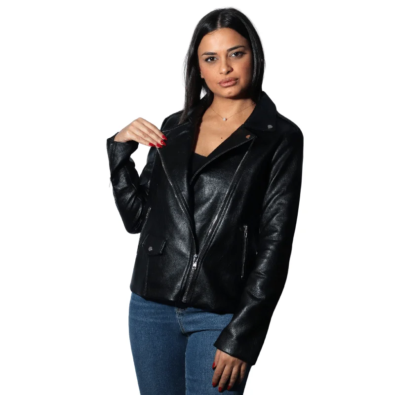 ART LOVE - Faux leather biker jacketRain Jackets