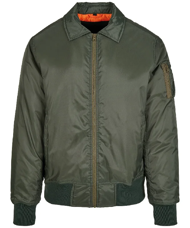 Collar bomber jacket | Dark OliveTravel Jackets