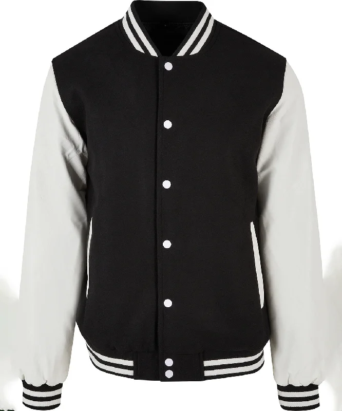 Old school college jacket | Black/WhiteRainproof Jackets