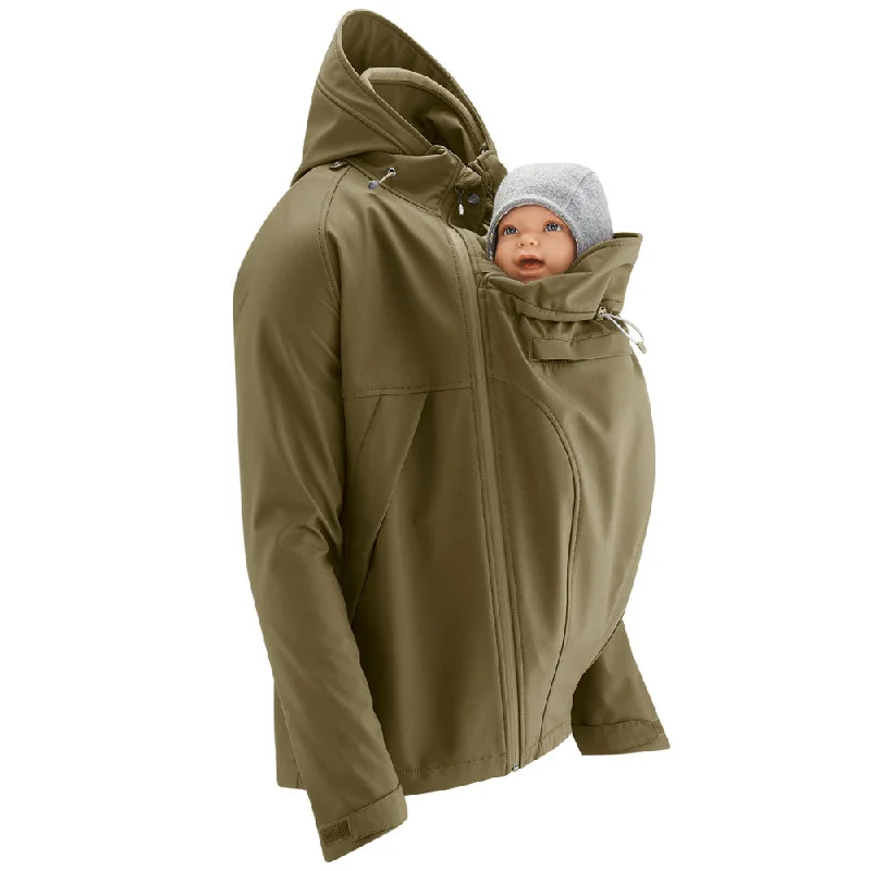 Mamalila Men's Softshell Allrounder Khaki Babywearing JacketArtist Jackets