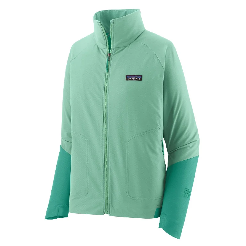 Patagonia Women's R1 CrossStrata Jacket - Early TealLeather-Paneled Jackets