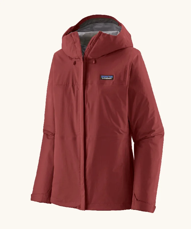 Patagonia Women's Torrentshell 3L Rain Jacket - Oxide RedStudded Jackets