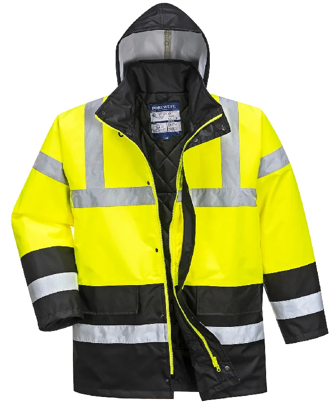 Hi-vis traffic jacket (S466/S467) | Yellow/NavyLayered Jackets