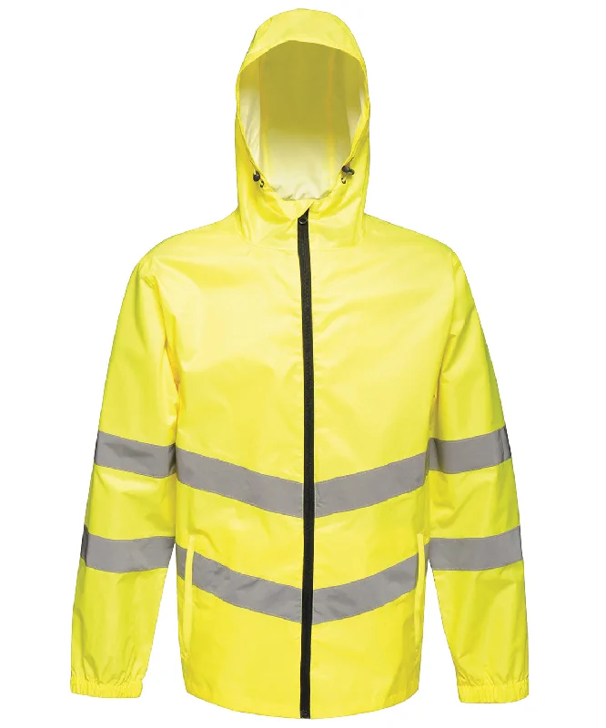 High-vis pro pack-away jacket | YellowMetallic Jackets