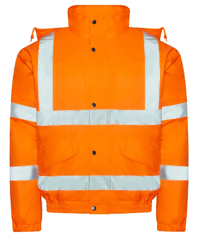 High visibility bomber jacket | HV OrangePunk Jackets