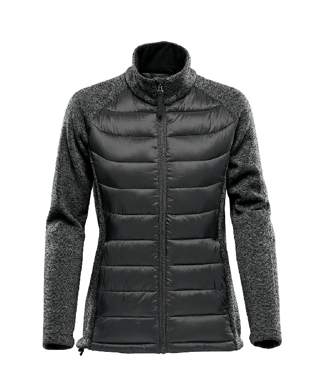 Womens Narvik hybrid jacket | Black/Dolphin HeatherCollaborative Jackets