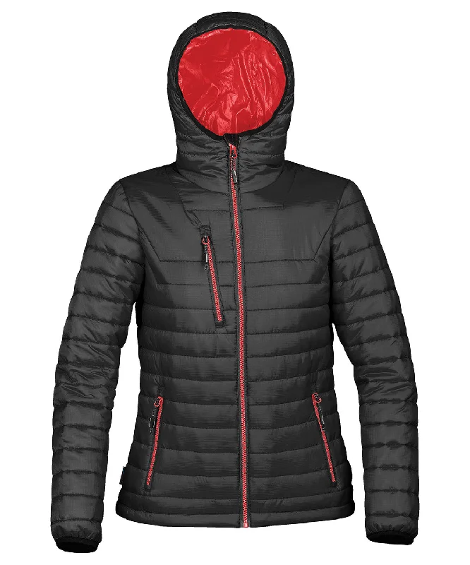 Womens gravity thermal shell | Black/True RedFaux Leather Jackets