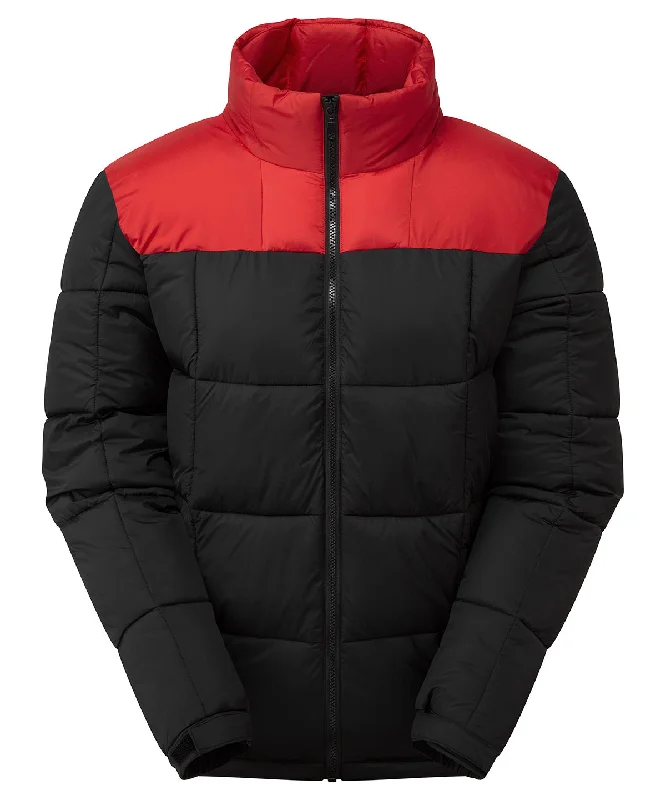 Fourteener box quilt jacket | Black/RedRibbed Cuff Jackets