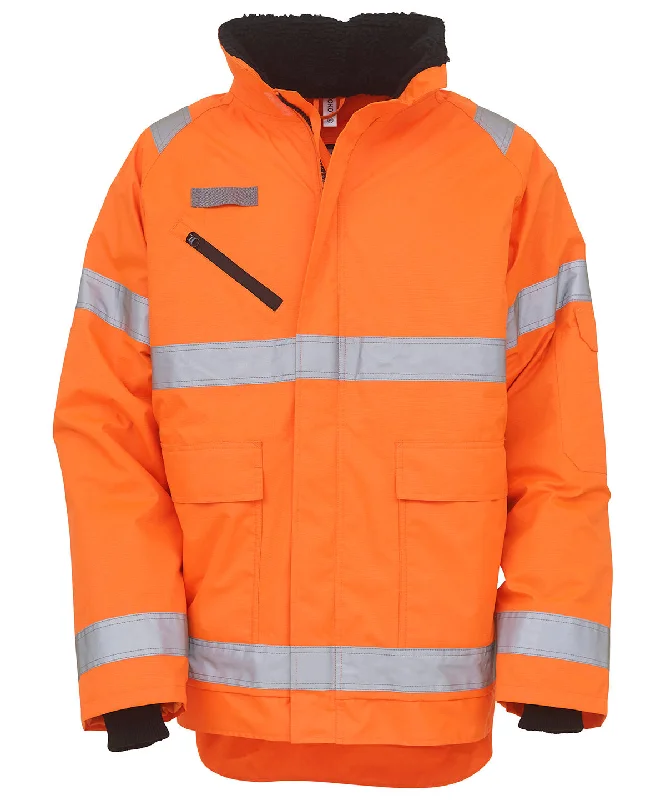 Hi-vis Fontaine storm jacket (HVP309) | OrangeVarsity Jackets